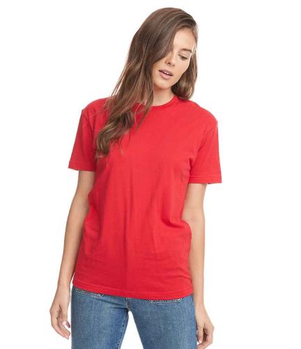 Next Level Apparel Unisex Cotton Crew Neck T-Shirt - RED - XXL